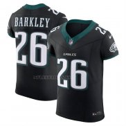 Camiseta NFL Elite Philadelphia Eagles Saquon Barkley Vapor F.U.S.E. Alterno Negro