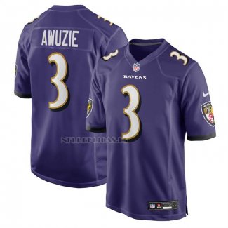 Camiseta NFL Game Baltimore Ravens Chidobe Awuzie Violeta