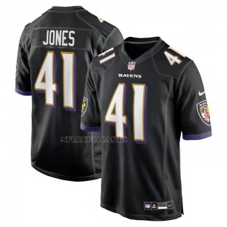Camiseta NFL Game Baltimore Ravens Dremont Jones Alterno Negro