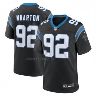 Camiseta NFL Game Carolina Panthers Tershawn Wharton Negro