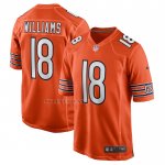 Camiseta NFL Game Chicago Bears Caleb Williams Alterno 2024 NFL Draft First Round Pick Naranja