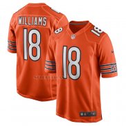 Camiseta NFL Game Chicago Bears Caleb Williams Alterno 2024 NFL Draft First Round Pick Naranja