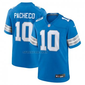 Camiseta NFL Game Detroit Lions Isiah Pacheco Azul