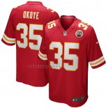 Camiseta NFL Game Kansas City Chiefs Christian Okoye Retired Rojo