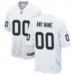 Camiseta NFL Game Las Vegas Raiders Personalizada Blanco