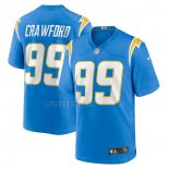 Camiseta NFL Game Los Angeles Chargers Aaron Crawford Primera Azul