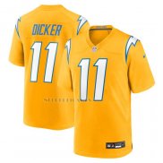 Camiseta NFL Game Los Angeles Chargers Cameron Dicker Alterno Oro