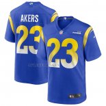 Camiseta NFL Game Los Angeles Rams Cam Akers 23 Azul