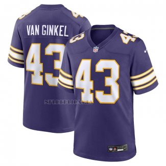 Camiseta NFL Game Minnesota Vikings Andrew Van Ginkel Alterno Violeta