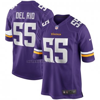 Camiseta NFL Game Minnesota Vikings Jack Del Rio Retired Violeta