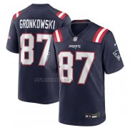 Camiseta NFL Game New England Patriots Rob Gronkowski Retired Azul