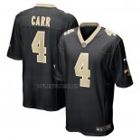Camiseta NFL Game New Orleans Saints Derek Carr Negro