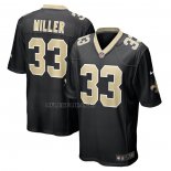 Camiseta NFL Game New Orleans Saints Lamar Miller Negro
