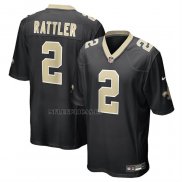 Camiseta NFL Game New Orleans Saints Spencer Rattler Negro1