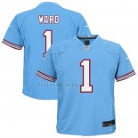 Camiseta NFL Game Nino Tennessee Titans Cameron Ward 2nd Alternate Azul Claro