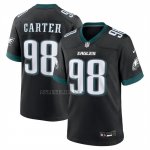 Camiseta NFL Game Philadelphia Eagles Jalen Carter Jugador Alterno Negro