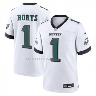 Camiseta NFL Game Philadelphia Eagles Jalen Hurts Blanco1