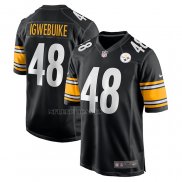 Camiseta NFL Game Pittsburgh Steelers Godwin Igwebuike Negro