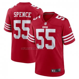 Camiseta NFL Game San Francisco 49ers Akeem Spence Primera Rojo