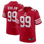 Camiseta NFL Game San Francisco 49ers Javon Kinlaw 99 Rojo