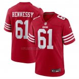 Camiseta NFL Game San Francisco 49ers Matt Hennessy Rojo