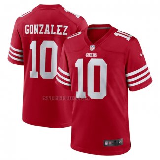 Camiseta NFL Game San Francisco 49ers Zane Gonzalez Rojo