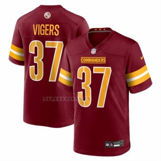 Camiseta NFL Game Washington Commanders Carlin Vigers Rojo
