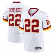 Camiseta NFL Game Washington Commanders Jacory Croskey Merritt Super Bowl Era Blanco