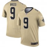 Camiseta NFL Legend New Orleans Saints Drew Brees Inverted Legend Oro