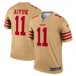 Camiseta NFL Legend San Francisco 49ers Brandon Aiyuk Inverted Legend Oro
