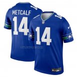 Camiseta NFL Legend Seattle Seahawks DK Metcalf Throwback Azul