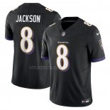 Camiseta NFL Limited Baltimore Ravens Lamar Jackson Vapor F.U.S.E. Negro