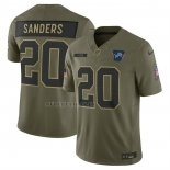 Camiseta NFL Limited Detroit Lions Barry Sanders 2025 Salute To Service Retired Verde Militar