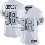 Camiseta NFL Limited Las Vegas Raiders Maxx Crosby Alterno Vapor Blanco