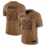 Camiseta NFL Limited Los Angeles Rams Aaron Donald 2023 Salute To Service Marron
