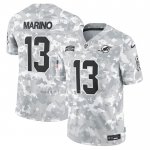 Camiseta NFL Limited Miami Dolphins Dan Marino 2024 Salute To Service Retired Gris