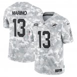 Camiseta NFL Limited Miami Dolphins Dan Marino 2024 Salute To Service Retired Gris