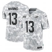 Camiseta NFL Limited Miami Dolphins Dan Marino 2024 Salute To Service Retired Gris