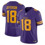 Camiseta NFL Limited Minnesota Vikings Justin Jefferson Vapor F.U.S.E. Amarillo Violeta