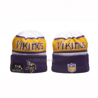 Gorro Beanie Minnesota Vikings New Era Violeta Amarillo1