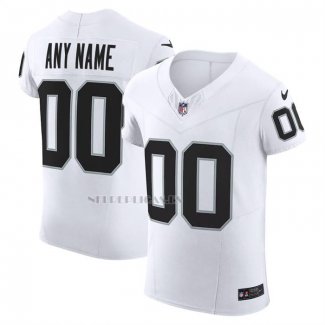 Camiseta NFL Elite Las Vegas Raiders Vapor F.U.S.E. Personalizada Blanco