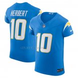 Camiseta NFL Elite Los Angeles Chargers Justin Herbert Vapor F.U.S.E. Azul