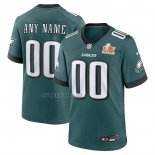 Camiseta NFL Elite Philadelphia Eagles Super Bowl LIX Personalizada Verde
