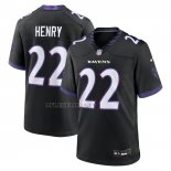 Camiseta NFL Game Baltimore Ravens Derrick Henry Alterno Negro1