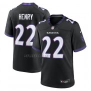 Camiseta NFL Game Baltimore Ravens Derrick Henry Alterno Negro1