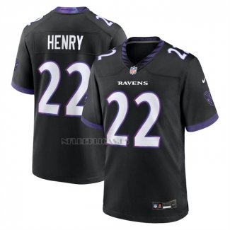 Camiseta NFL Game Baltimore Ravens Derrick Henry Alterno Negro1