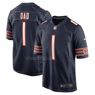 Camiseta NFL Game Chicago Bears Number 1 Dad Azul