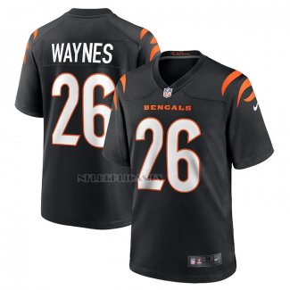 Camiseta NFL Game Cincinnati Bengals Trae Waynes Negro