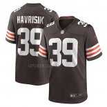 Camiseta NFL Game Cleveland Browns Lucas Havrisik Marron