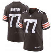 Camiseta NFL Game Cleveland Browns Zion Johnson Marron